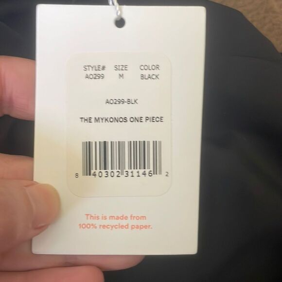 Andie Swim The Mykonos One Piece Swimsuit Black size M NWT - Picture 5 of 7